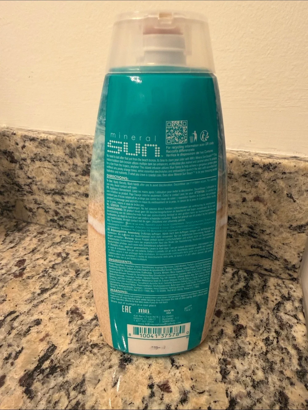 Minimally used Beach Mineral Tanning Lotion - Blue